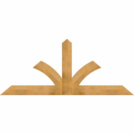 Ekena Millwork Richland Rough Sawn Timber Gable Bracket, Western Red Cedar, 84"W x 35"H x 2"D x 6"F, 10/12 Pitch GBW084X35X0206RIC00RWR